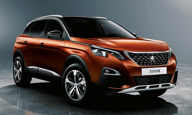 <strong>PEUGEOT 3008<br />354万円〜426万円</strong><br />プジョーらしい攻めたデザインを採用した新型SUV。元気な1.6リットルエンジン、直感的操作を可能とするインパネ、520リットルの広いラゲージなどが特徴的なポイントだ。車内も広く長期間＆長距離ドライブのお供もこなせる。（プジョー・コール）