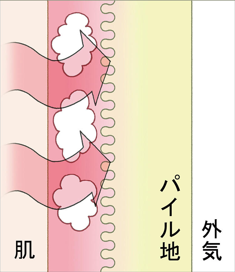 冬：体温を逃さず暖かく