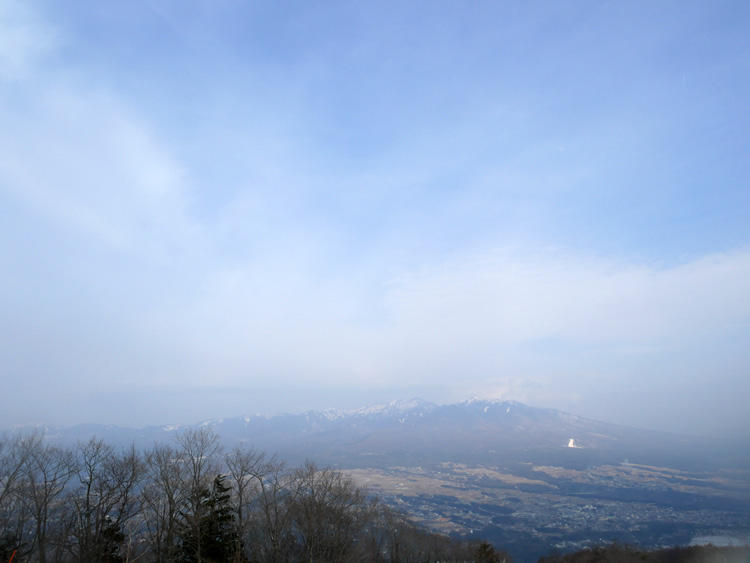 八ヶ岳連峰を望む絶景