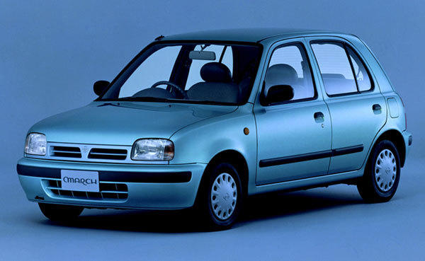 <b>1992〜1993年（平成4年）<br>日産・マーチ</b><br>就職氷河期と呼ばれる不況に突入。日産のエントリーカーであるマーチの2代目（Ｋ11型）が受賞。特別賞は、いすゞのビッグホーン。当時のRVブームの影響と言えるだろう。Photo:NISSAN