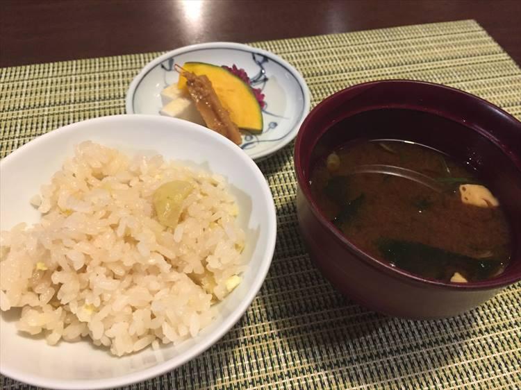 今シーズン初の栗ご飯