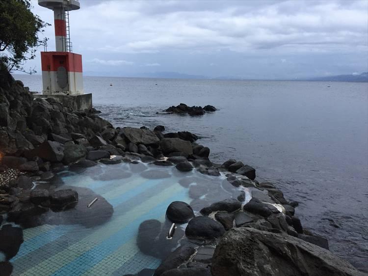 海に面した露天風呂の開放感は格別