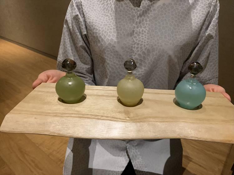 3種類のオイルからその時に気分に合うものをチョイス