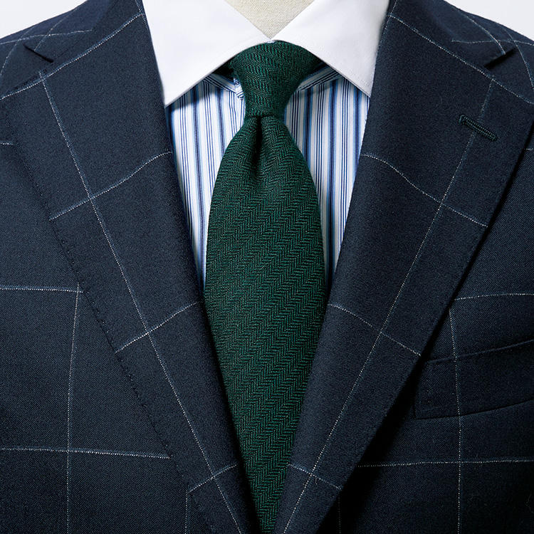 スーツもシャツも柄のとき、気を付けることは?【1分で出来るスーツのお洒落】