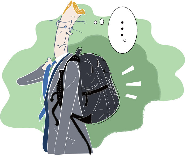鞄のイラスト
