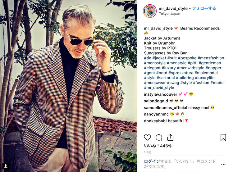 <strong>3.黒タートルはお助けマン</strong><br />勢いで買ったトレンドの英国調チェックジャケット、一体どう着れば!?　そんな困ったときこそ黒タートル。どんな着慣れないジャケットも、自分のものにして着こなすことができる。