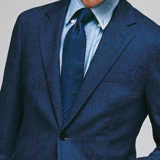 紺スーツ×紺ネクタイで、若さを演出するには？【１分で分かるスーツのお洒落】