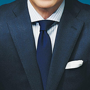 いつものネイビースーツを爽やかに見せるには？【1分で出来るスーツのお洒落】