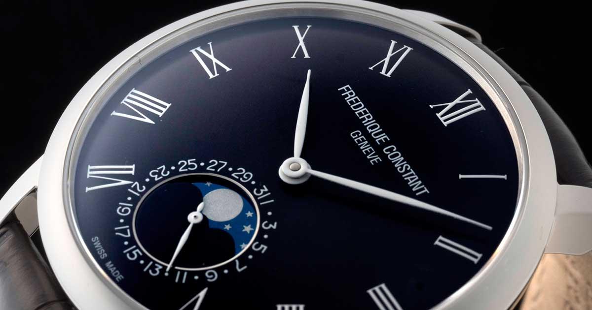 フレデリック・コンスタントの美形ムーンフェイズはモダンな艶気