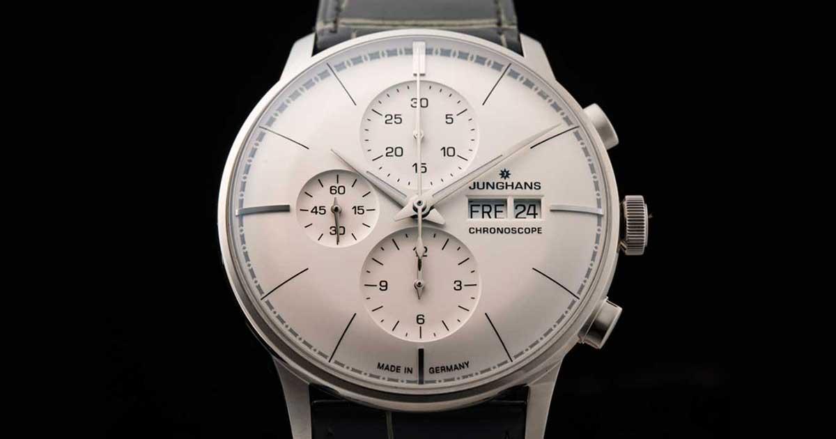 日本未発売モデル JUNGHANS ユンハンス クォーツ クロノグラ