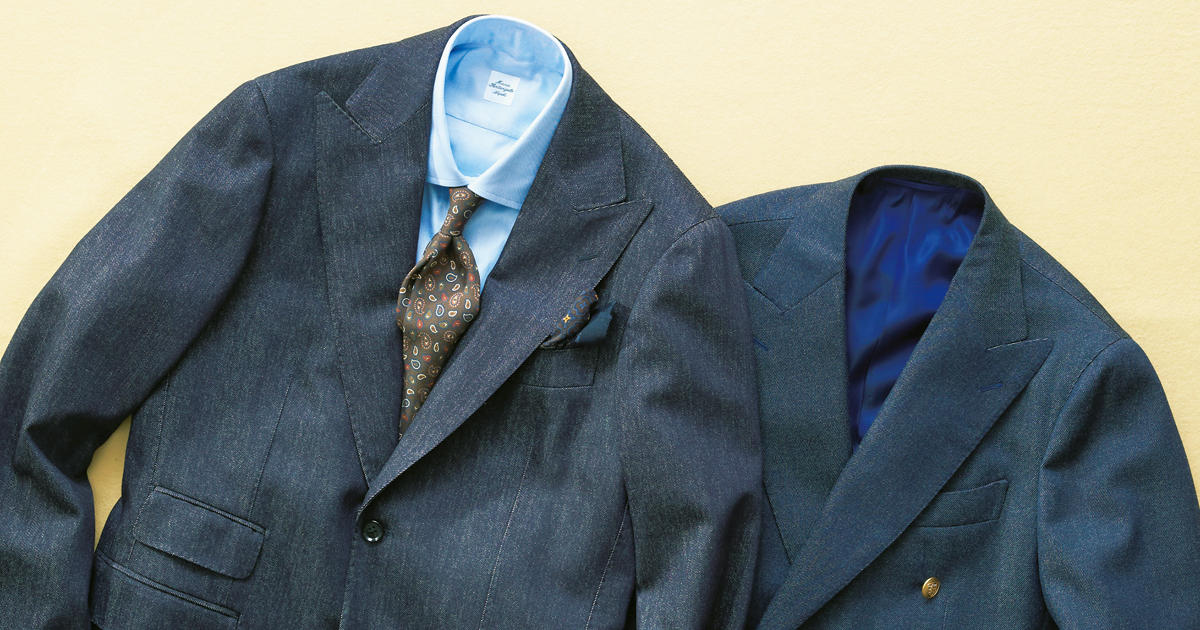 シワに強く色落ちしない ウールデニム のスーツとは Men S Ex Online