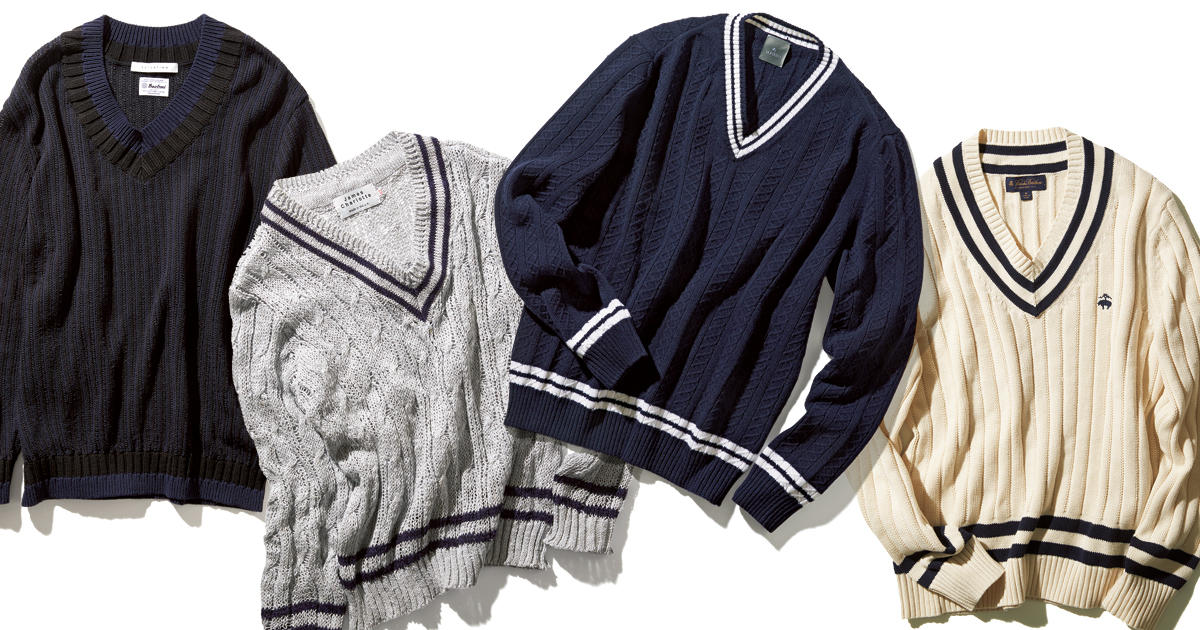 ひさびさ大流行！大人のテニスセーターが今の気分 | MEN'S EX ONLINE |