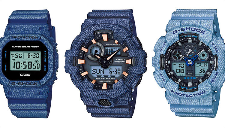 G-SHOCKの定番3モデルがデニムモチーフで登場！