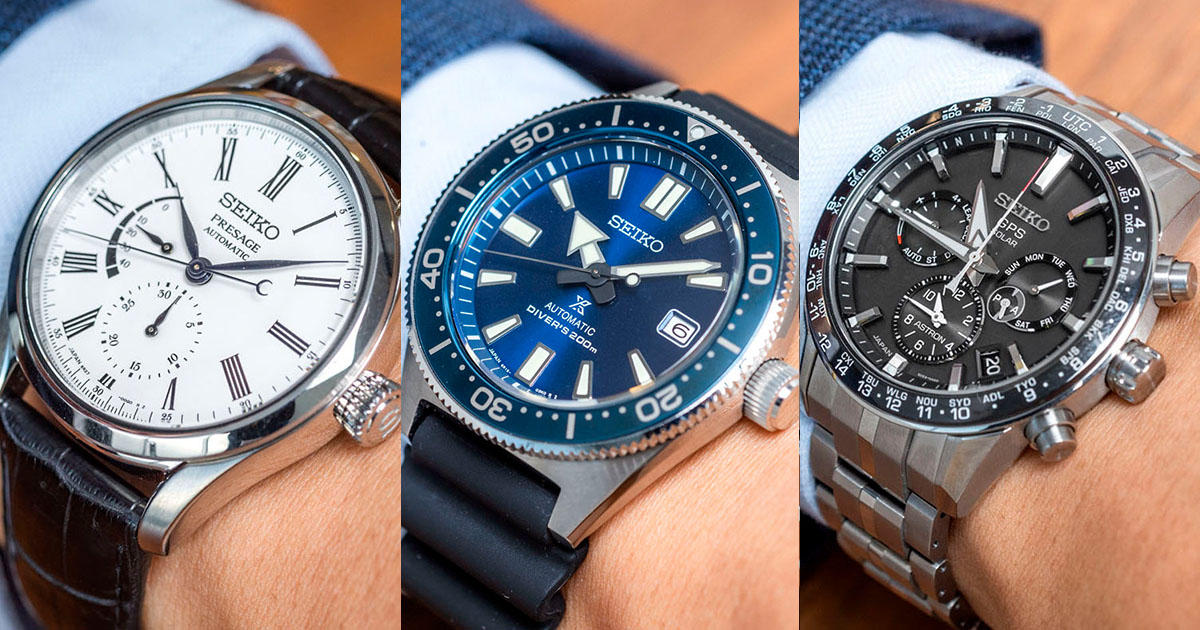 SEIKOの腕時計 人気モデル10本を片っ端から腕に乗せてみた