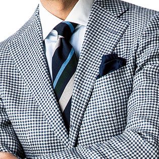 「合わせが簡単な柄ジャケット」は、どんな柄？【1分で出来るスーツのお洒落】