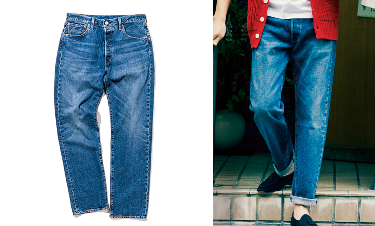 <p><strong>Washed Jeans in<br />
“BACK TO THE FUTURE”</strong><br />
タイムトラベルを題材にした『バック・トゥ・ザ・フューチャー』。主人公マーティ（マイケル・J.フォックス）のいでたちは、’80sスタイルを象徴するものだ。本企画では501®「’93ストレート」を使用。 腰・腿周りに適度なゆとりがあるのが特徴だ。1万2000円／リーバイス®（リーバイ・ストラウス ジャパン）</p>
