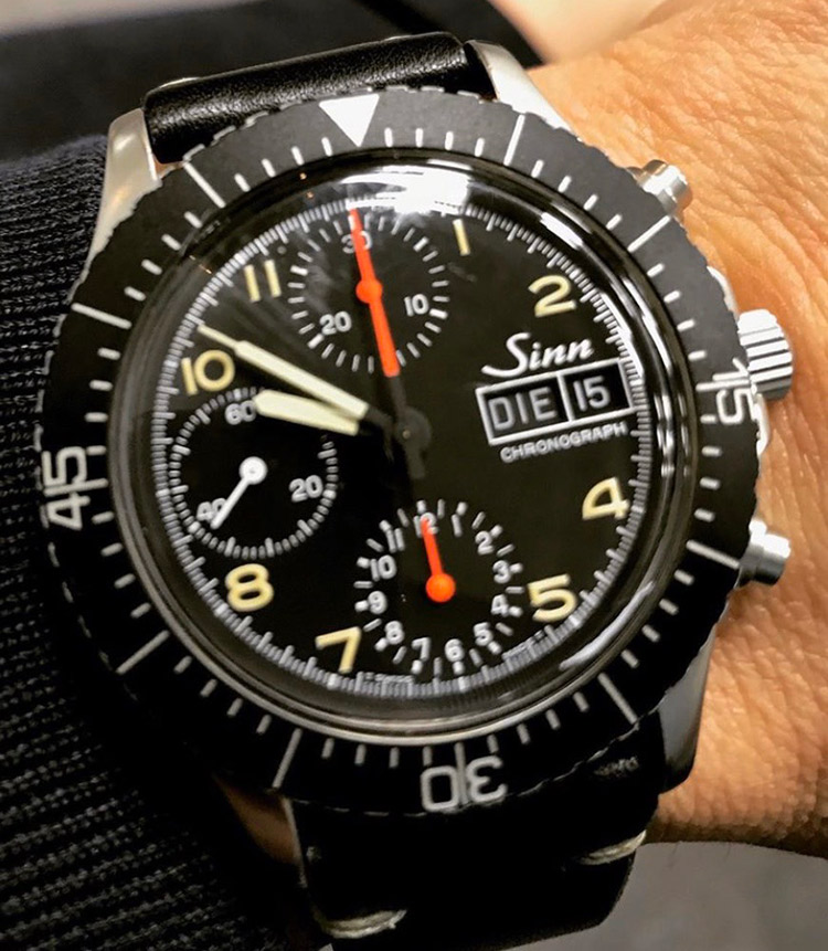 <p><strong>ビームス クリエイティブディレクター　中村達也さんの愛用時計<br />
Brand…ジン　Model…SINN 256 ミリタリークロノ</strong></p>
