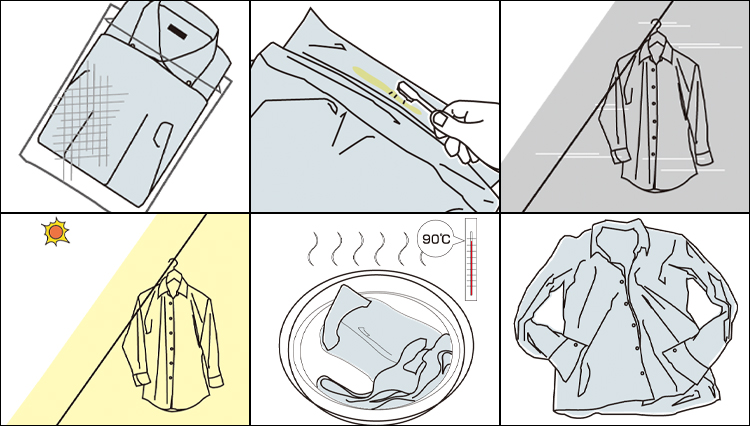 シャツのお手入れ