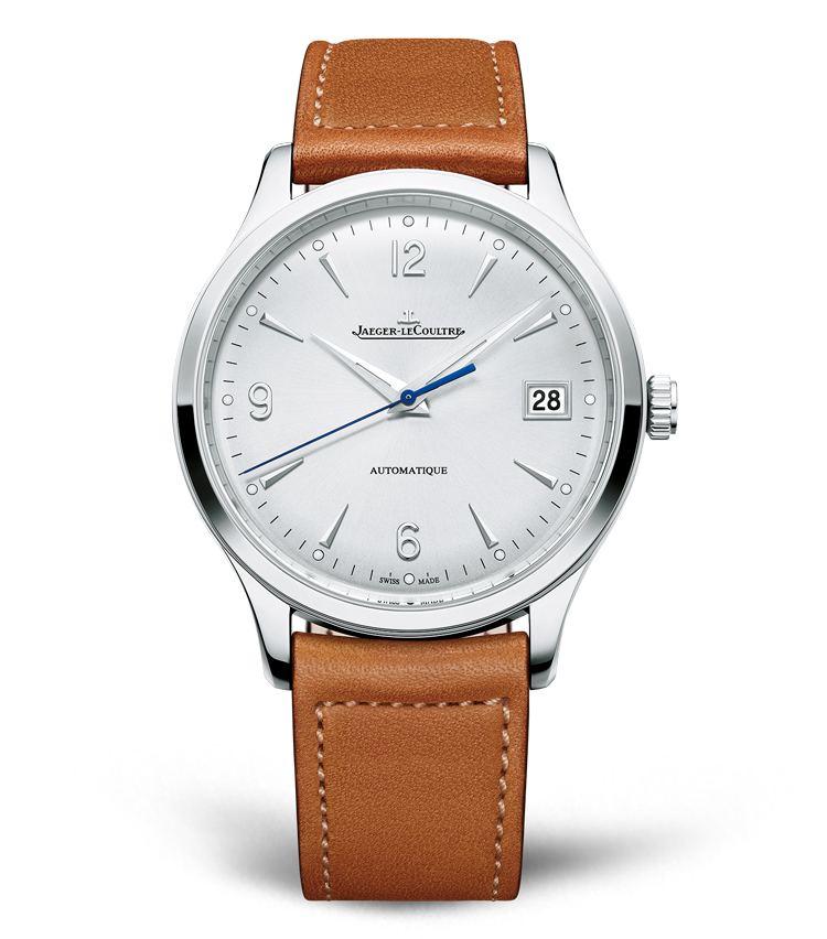 <p><strong>【新作はこちら！】JAEGER-LECOULTRE<br />
マスター・コントロール・デイト</strong><br />
レベルソと並び人気の「マスターシリーズ」からは、今季新作が登場。さらなる性能向上に成功した新世代の「キャリバー899」を搭載し、ケース厚8.78mmと薄さを保ちながら約70時間のパワーリザーブを実現。<figcaption>径40mm。自動巻き。SSケース。カーフストラップ。72万4000円（ジャガー・ルクルト）</figcaption>
