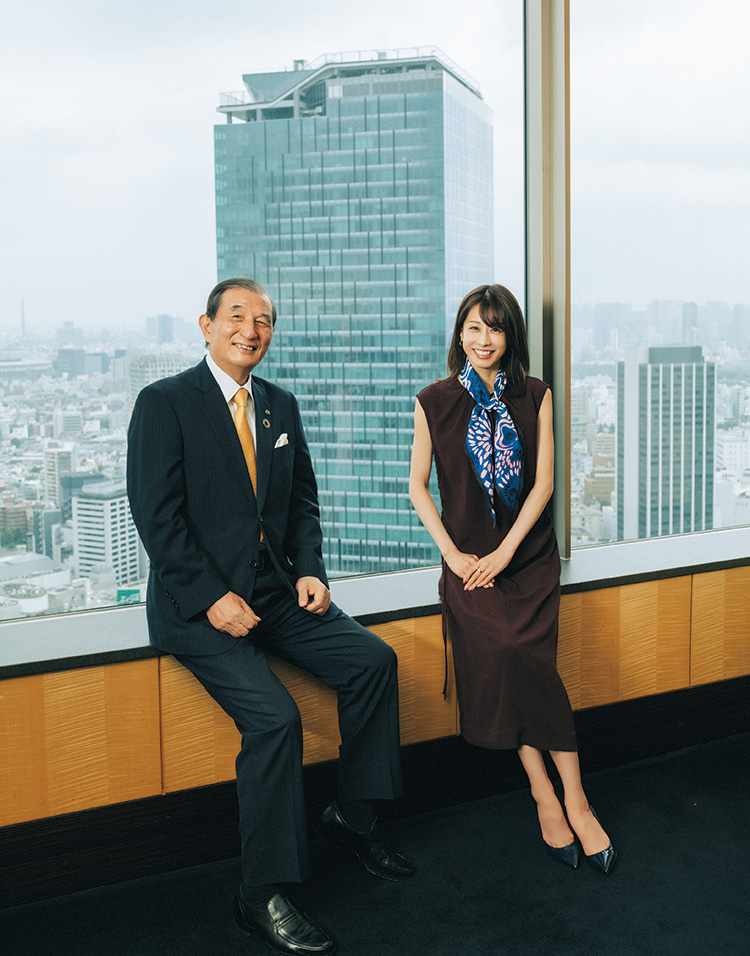 加藤綾子さん、野本弘文さん