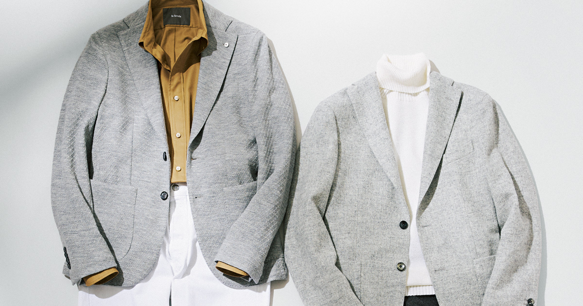 On ライトグレー ジャケット アウトレット】【夏向け】セオα ライトシャークグレー