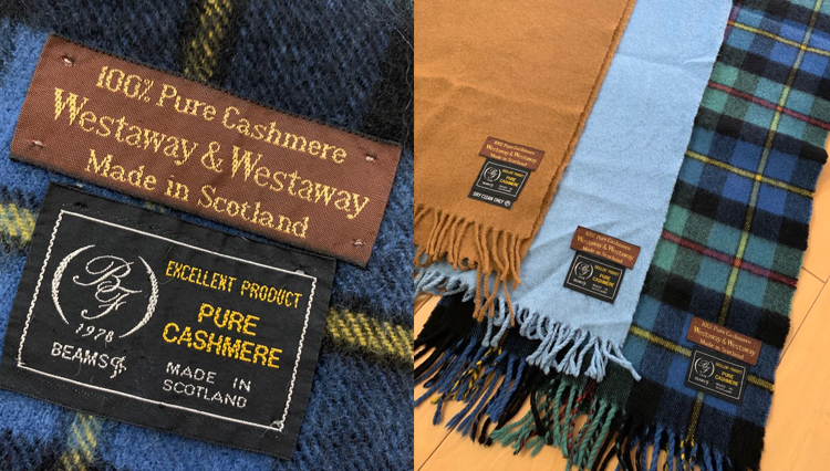 WESTAWAY＆WESTAWAYのカシミアマフラー