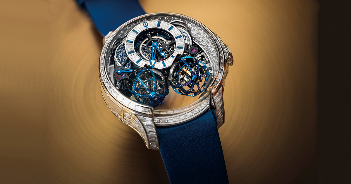 152個のダイヤモンドをセットしたトゥールビヨンが2つも！【超弩級