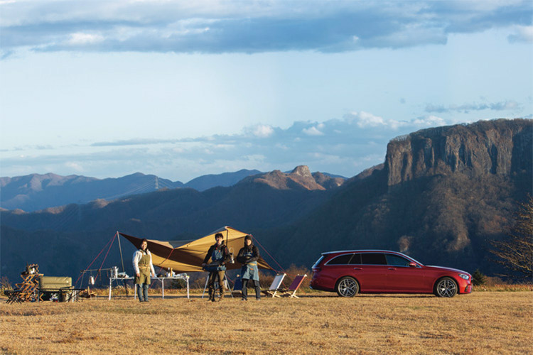 MERCEDES-BENZ E-CLASS STATIONWAGON × Outdoor cooking