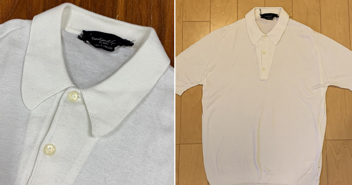 ジョンスメドレー　ニットポロ　ホワイト JOHN SMEDLEY｜ジョンスメドレー日本公式