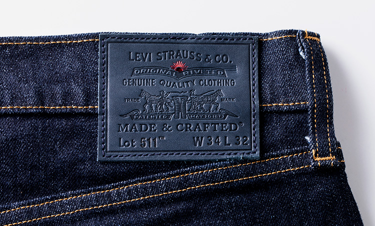 LEVI'S MADE&CRAFTED 511 リンス MADE IN JAPAN タグ