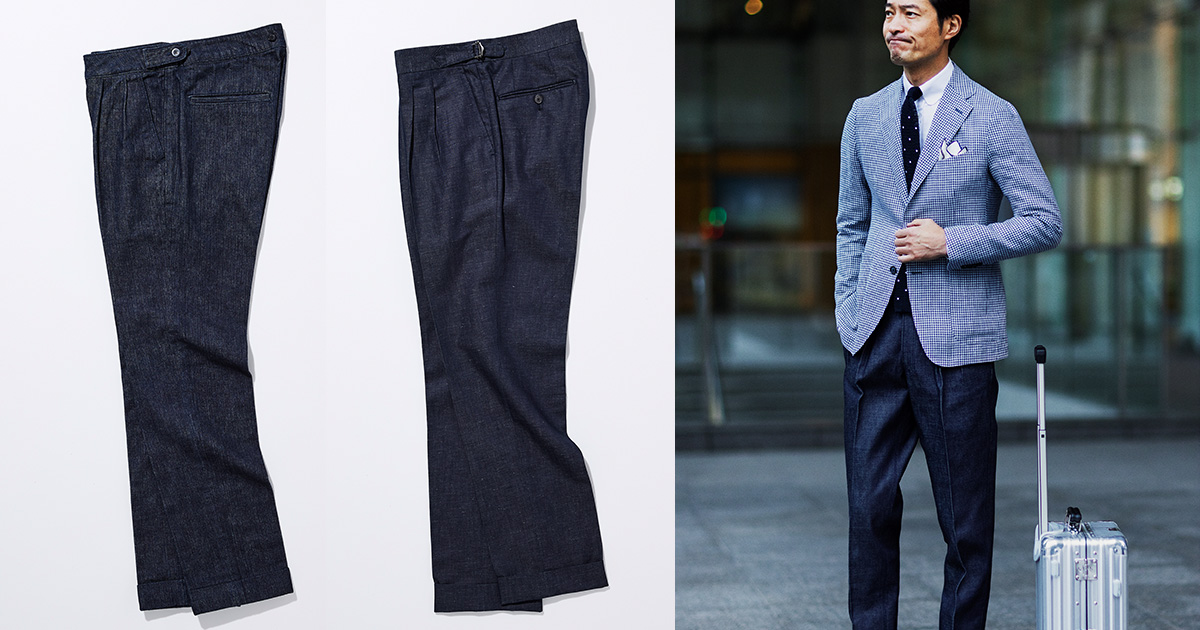 PHENOMENON　デニムトラウザー　スラックス 新品PHENOMENON （フェノメノン）Gemini Denim Pants