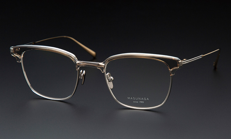 増永眼鏡 MASUNAGA since 1905 BAY BRIDGE col-23 BR/GOLD-