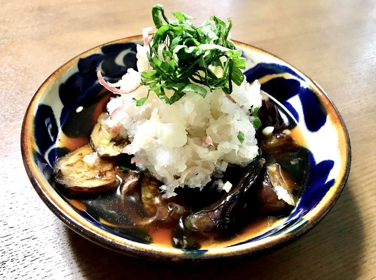 長茄子の焼き浸し