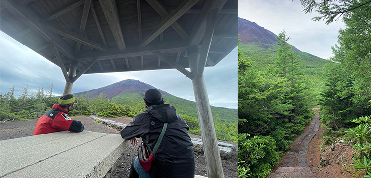 近藤さんオススメのポイントから富士山を眺め