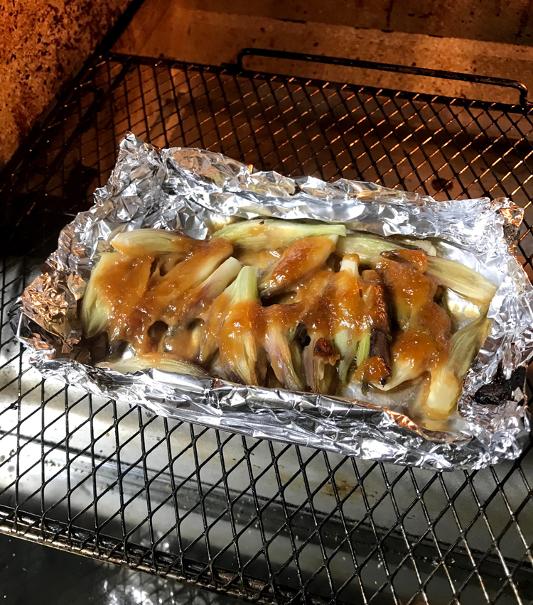 <p>11. オーブントースターに入れ、1200wで3〜4分焼きます。</p>
