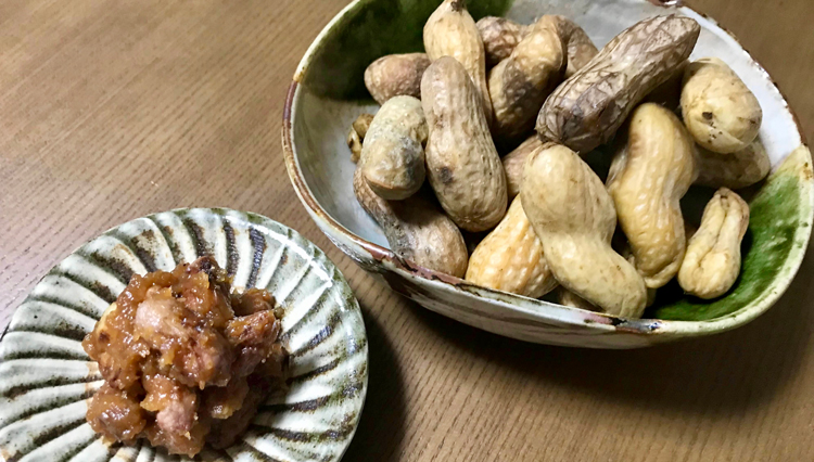 日本酒に、ビールに！旬食材で家呑みおつまみ「生落花生で2品」