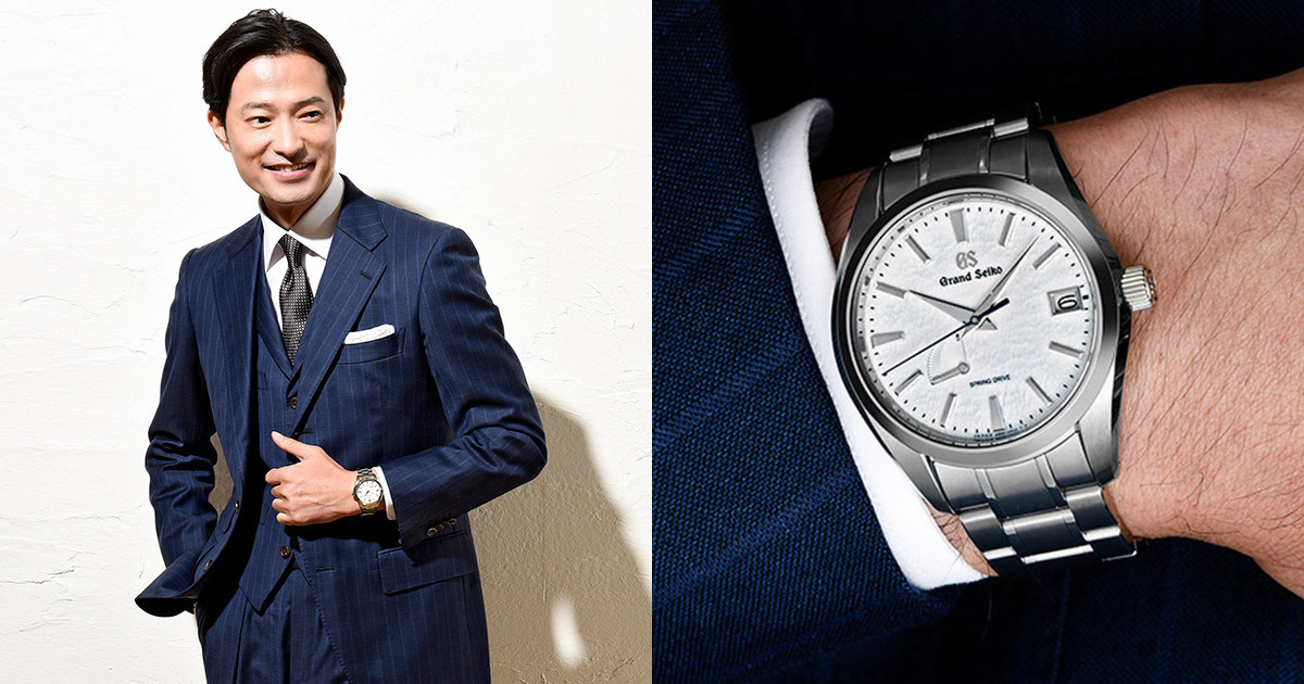 【SEIKO/セイコー】グランドクォーツ　メンズ腕時計　ファッション　小物 グランドセイコーで完成させる端正なスーツスタイル【今、改めて