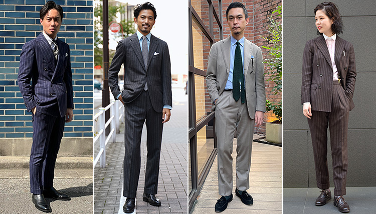 【Suits You! of the month】スーツをカッコよく着こなす男女のスナップ！