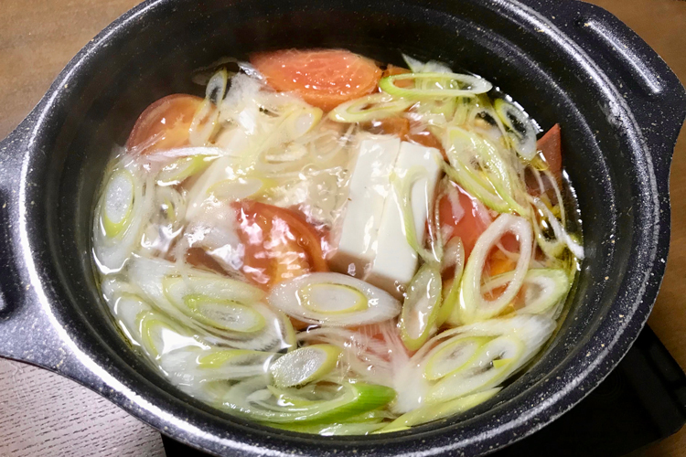 トマト湯豆腐