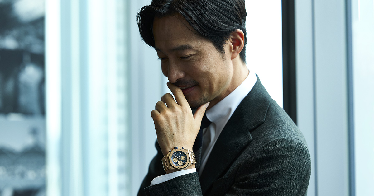 ロイヤルオーク オフショアクロノ 44mm用 ブルーラバー 青紺