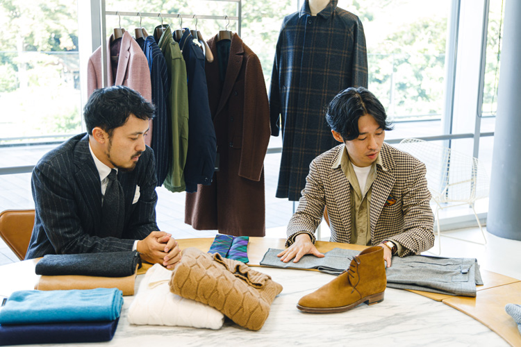 〈イガラシトラウザーズ〉シャークスキンのパンツ