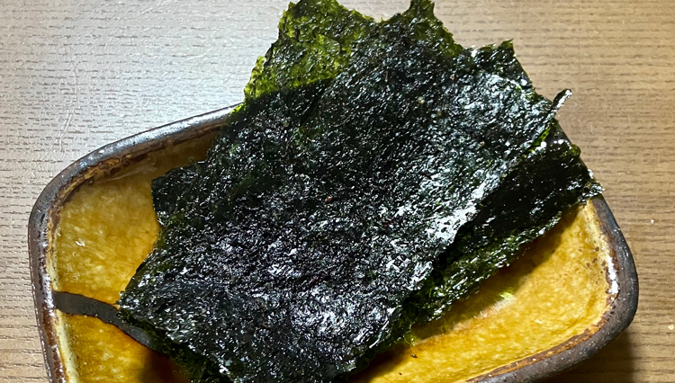 ビールもご飯も止まらない！ 簡単おつまみ「韓国海苔の梅わさび風味」