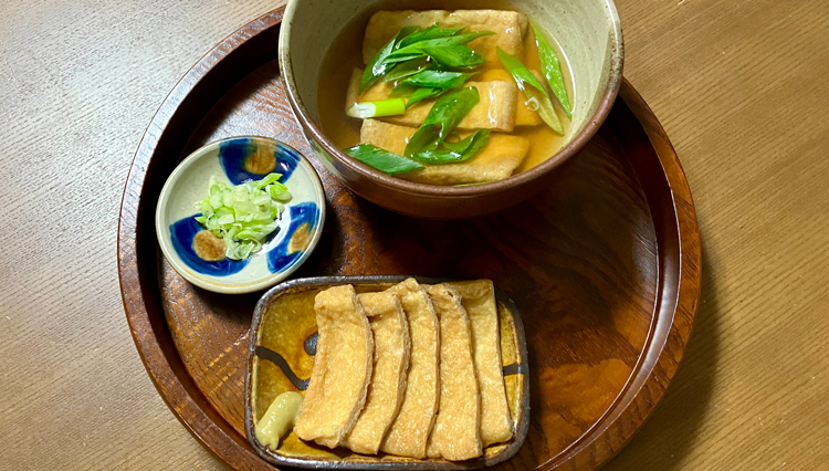 日本酒に合わせたい蕎麦屋的おつまみ「油揚げの甘辛煮」