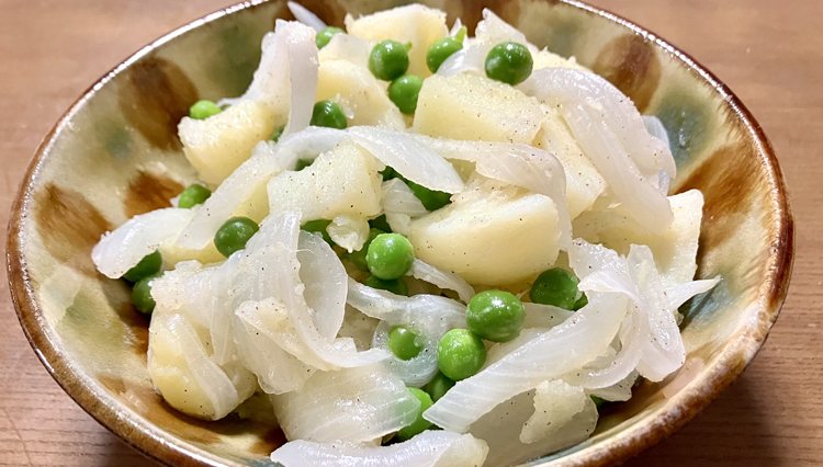 白ワインにぴったりな簡単おつまみ「春野菜のポテトサラダ」