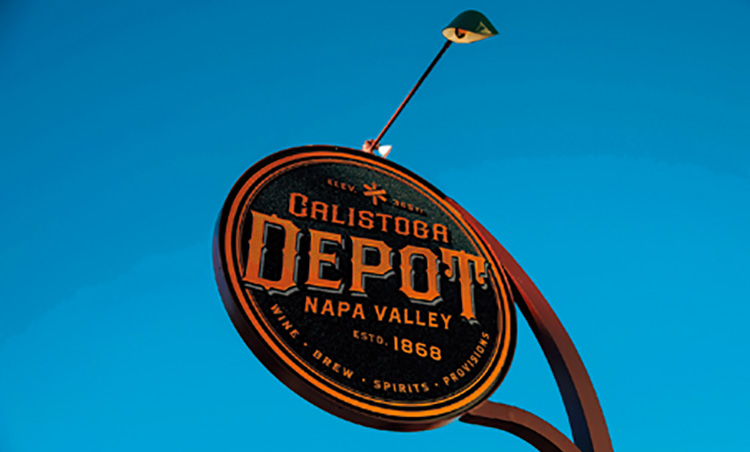 CALISTOGA DEPOTの看板