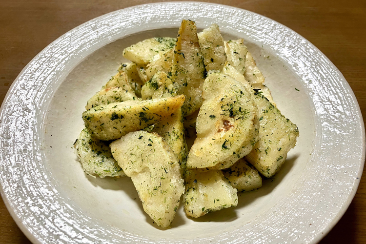 筍の揚げ焼き海苔塩風味