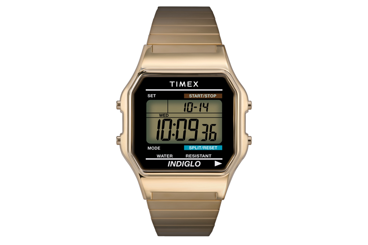 <p>④TIMEX　クラシックデジタル ゴールド</p>
