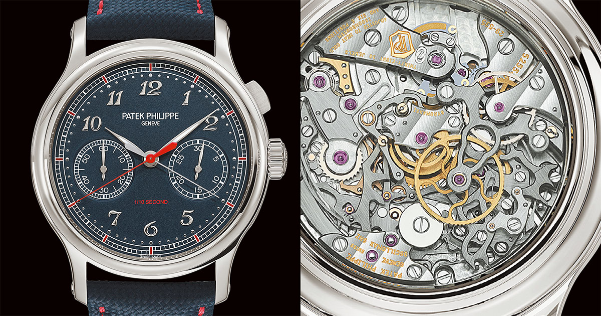 パテック フィリップ史上初のグルグル高速回転する1/10秒計測弩級