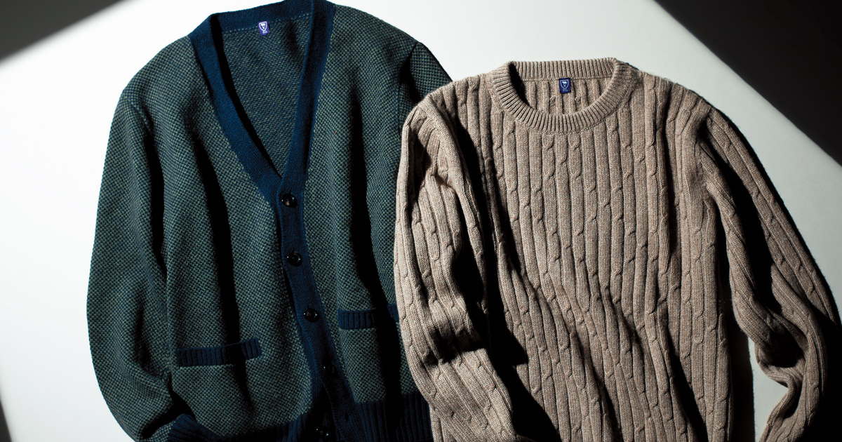 ペコラ銀座のカシミア製オーダーニットは”手編み”なのに整然と美しい