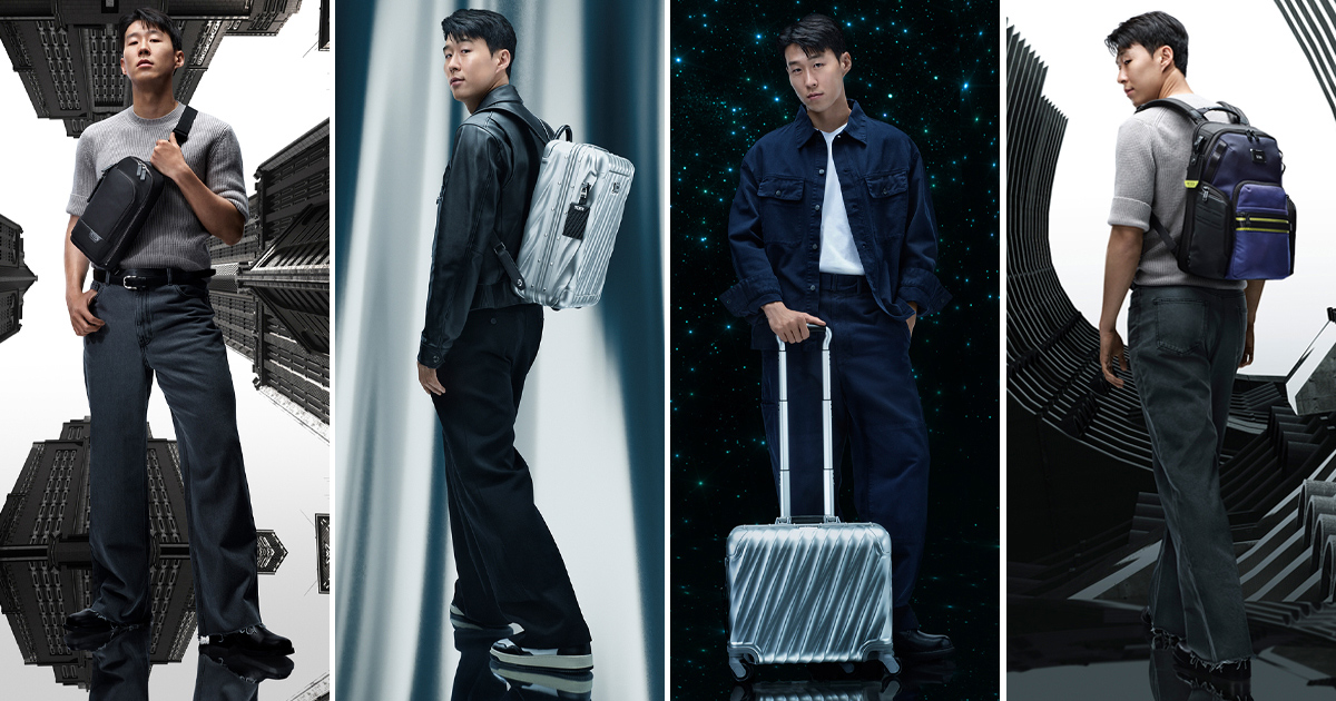 トゥミ 19 DEGREE ALUMINUM」の最新キャンペーンにソン・フンミンが